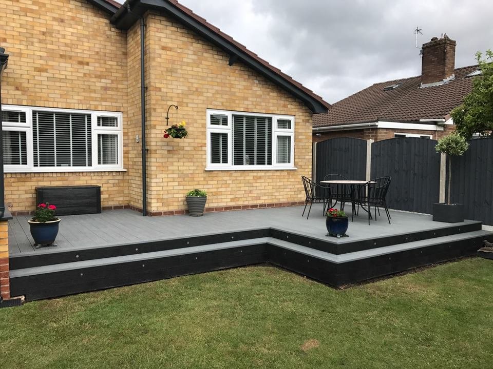 FW148K25 3D embossed decking